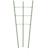 Suportes p/ plantas de jardim c/ 3 anéis 5 pcs 60 cm aço verde 5