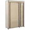 Armarios plegables 2 unidades de tela color crema 110x45x175 cm 2