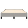 Estructura de cama tela gris claro 120x190 cm 5