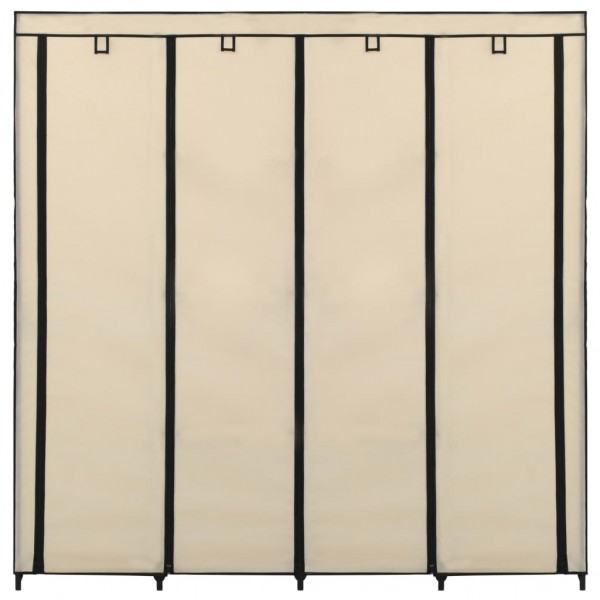 Armario con 4 compartimentos color crema 175x45x170 cm M 4