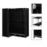 Roupeiro de canto 130x87x169 cm preto 1