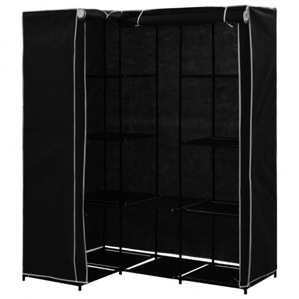 Roupeiro de canto 130x87x169 cm preto M 3