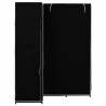 Roupeiro de canto 130x87x169 cm preto 4