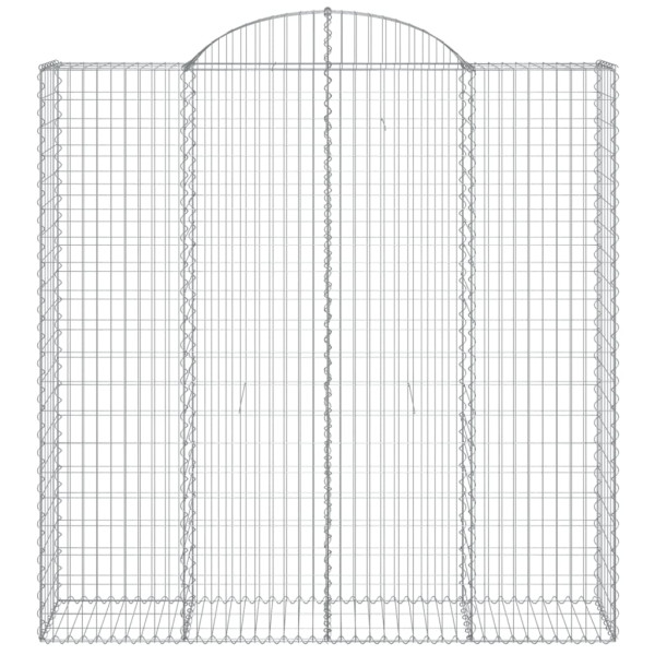 Cestos gabião arqueados 13 pcs 200x50x200/220 ferro galvanizado M 4