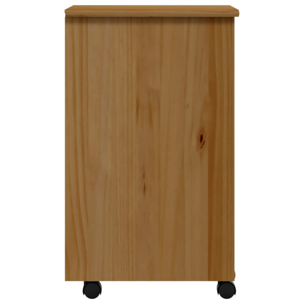 Cajonera con ruedas MOSS madera maciza pino marrón miel M 5