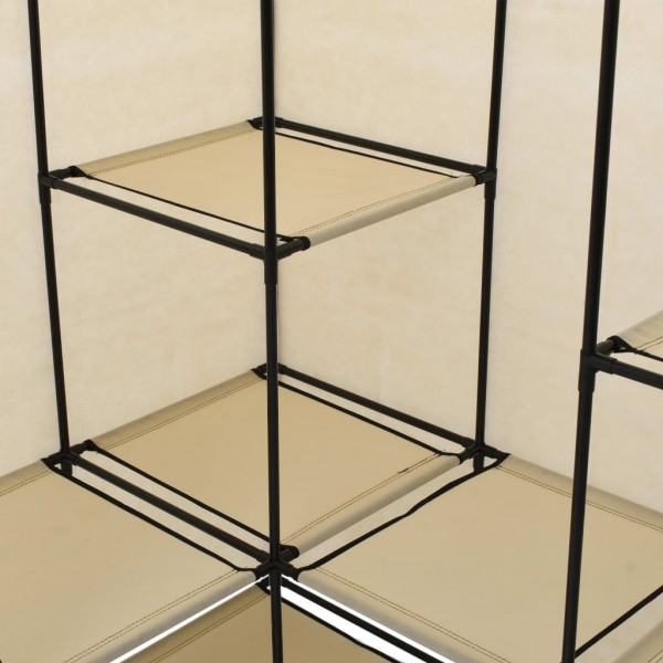 Roupeiro de canto 130x87x169 cm creme M 5