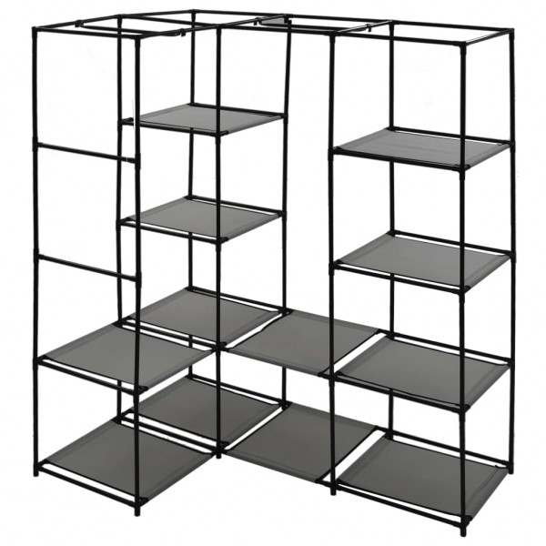 Armario de esquina gris 130x87x169 cm M 5