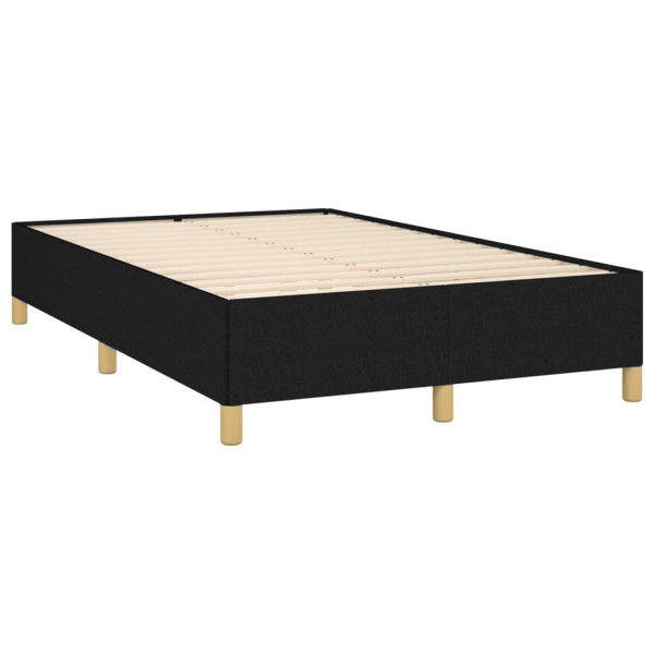Estructura de cama tela negro 120x190 cm M 2