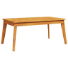 Mesa de comedor de jardín madera maciza de acacia 100x55x45 cm 2