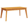 Mesa de comedor de jardín madera maciza de acacia 100x55x45 cm 5