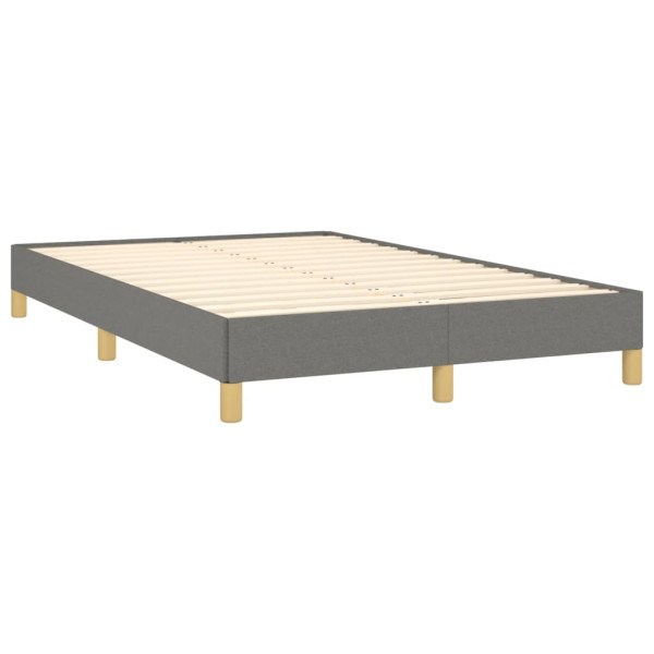 Estrutura de cama sem colchão cinza escuro 120x190 cm tecido M 2