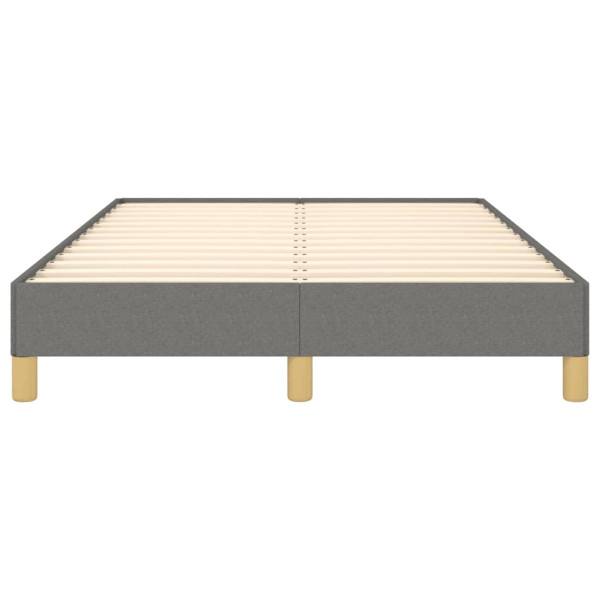 Estrutura de cama sem colchão cinza escuro 120x190 cm tecido M 5