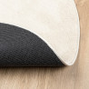 Tapete de pelo curto OVIEDO Ø 120 cm bege 5