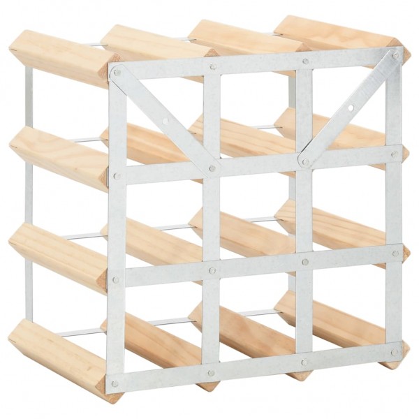 Botellero para 12 botellas de madera maciza de pino M 3