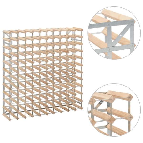 Garrafeira para 120 garrafas madeira de pinho maciça M 4