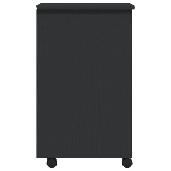 Armário c/ rodas e gavetas MOSS madeira pinho maciça cinzento M 5