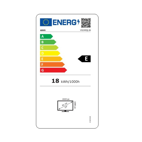 MONITOR GAMING ASUS 24  VG249QL3A BLACK  23.8 /180HZ/FHD/IP M 7