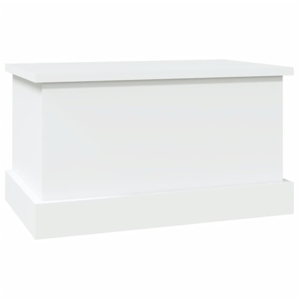 Baúl de almacenaje madera contrachapada blanco 50x30x28 cm M 5
