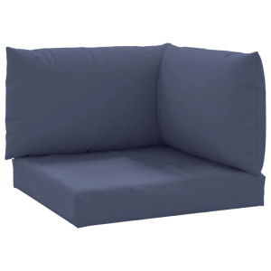 Cojines para muebles de palets 3 uds tela Oxford azul marino H