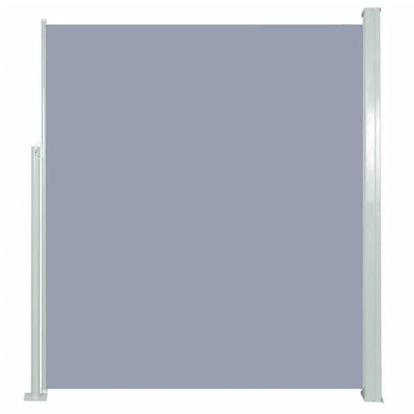 Toldo lateral retráctil 160x500 cm gris M 2