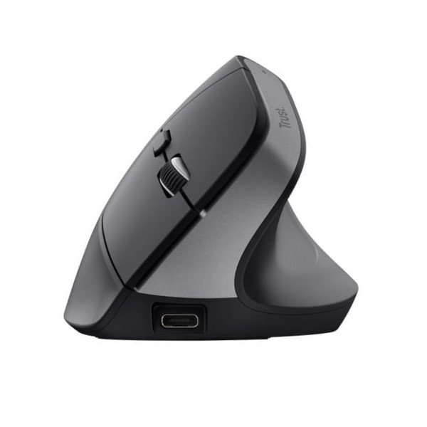 Ratón ergonómico inalámbrico por bluetooth trust bayo+/ batería recargable/ hasta 2400 dpi M 3