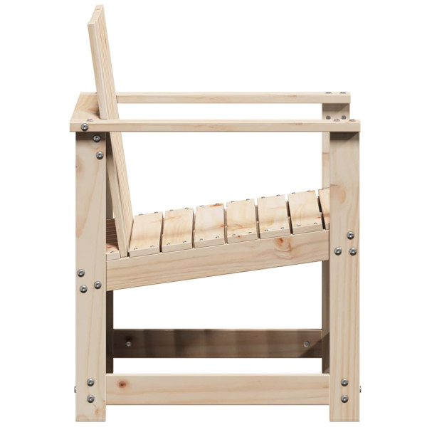 Juego de muebles de jardín 3 piezas madera maciza de pino M 5