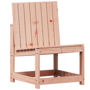 Silla de jardín madera maciza Douglas 50.5x55x77 cm H