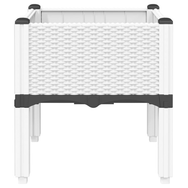 Floreira em PP branco com pernas 40x40x42 cm M 5