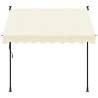 Toldo retráctil tela y acero crema 200x150 cm 3