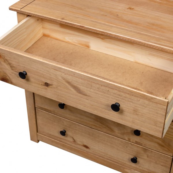 Armario auxiliar de madera de pino estilo Panamá 80x40x73 cm M 5