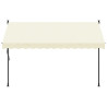 Toldo retrátil 300x150 cm tecido e aço cor creme 3