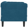 Sillón de terciopelo azul 5