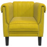 Poltrona de veludo amarelo 4