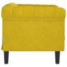 Sillón de terciopelo amarillo 5