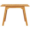 Mesa de jantar p/ jardim 110x56x75 cm madeira de acácia maciça 4