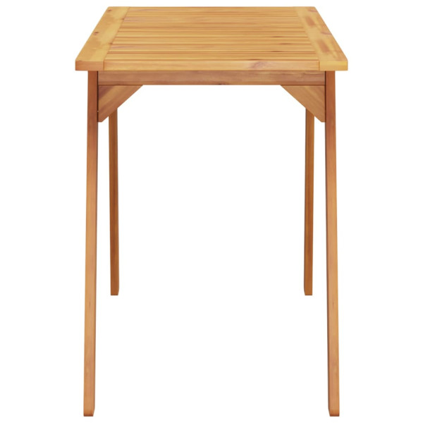 Mesa de comedor de jardín madera maciza de acacia 110x56x75 cm M 5