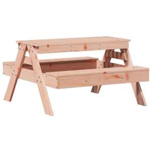 Mesa de pícnic para niños madera maciza Douglas 88x97x52 cm H