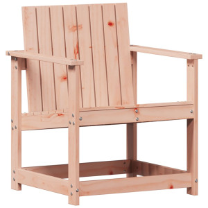 Silla de jardín madera maciza Douglas 62x55x77 cm H