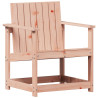 Silla de jardín madera maciza Douglas 62x55x77 cm 2