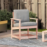 Silla de jardín madera maciza Douglas 62x55x77 cm 3