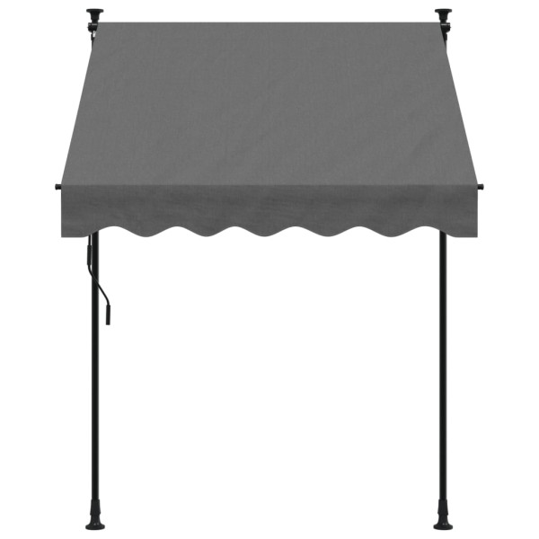 Toldo retrátil 150x150 cm tecido e aço antracite M 3