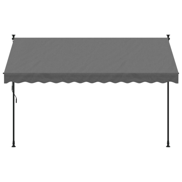 Toldo retrátil 300x150 cm tecido e aço antracite M 3