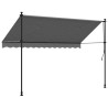 Toldo retráctil de tela y acero gris antracita 300x150 cm 5