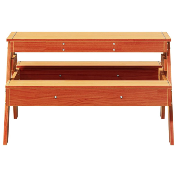 Mesa de piquenique para crianças pinho maciço castanho mel M 4
