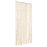 Cortina antimoscas chenilla beige y blanco 56x200 cm 2