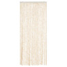 Cortina antimoscas chenilla beige y blanco 56x200 cm 3