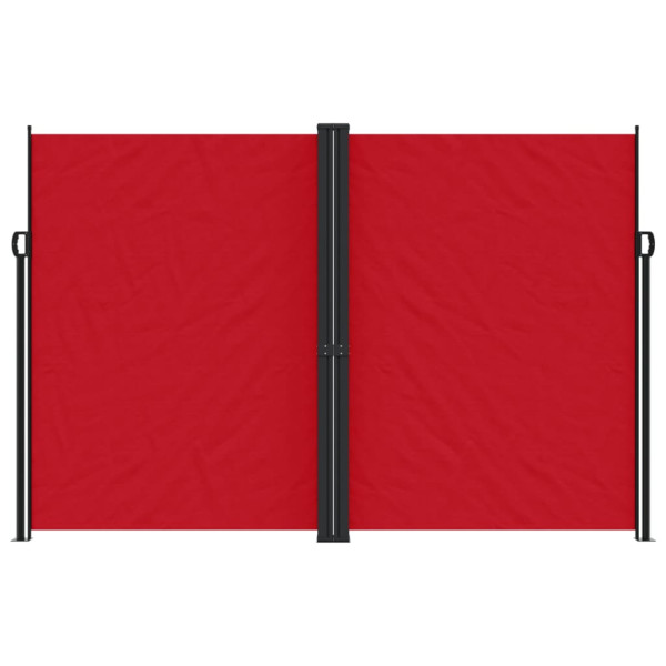 Toldo lateral retráctil rojo 220x1000 cm M 3