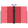Toldo lateral retráctil rojo 220x1000 cm 5