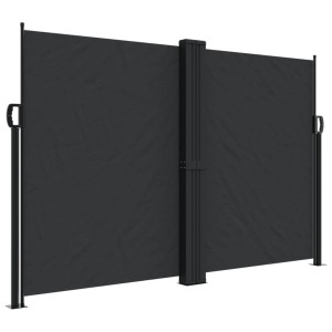 Toldo lateral retrátil 160x1200 cm preto H