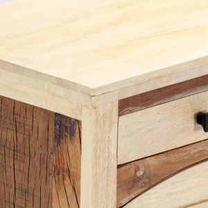 Mueble para TV de madera maciza reciclada 120x30x40 cm H